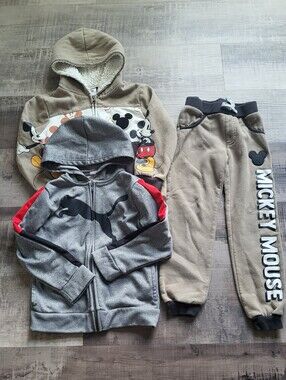 Boy Pants Zip Up Hoodie Bundle Size 5T Mickey Disney Set Puma
